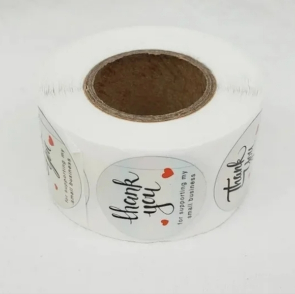 500 Pieces Roll Holographic Thank You Stickers - Picture 4 of 6